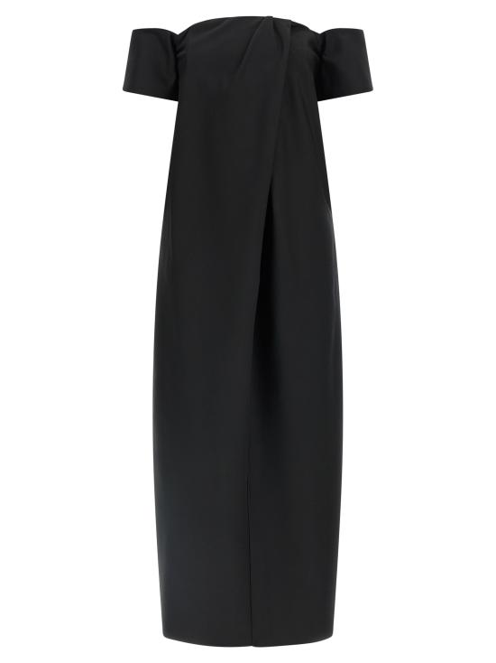 26SS 마그다뷰트림 롱 원피스 273426BLACK Black