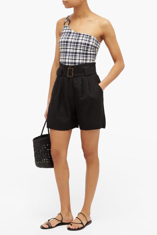  솔리드 앤 스트라이프 원피스 수영복 줄리아나 원피스 퍼커드 마드라스 - SOLID AND STRIPED