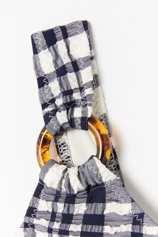  솔리드 앤 스트라이프 원피스 수영복 줄리아나 원피스 퍼커드 마드라스 - SOLID AND STRIPED