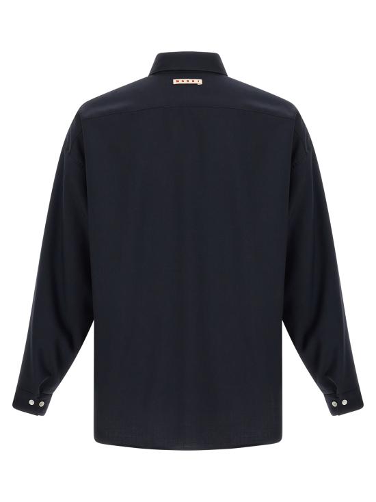 26SS 마르니 긴팔 셔츠 CUMU0061A3UTW83900B99 Blue - MARNI