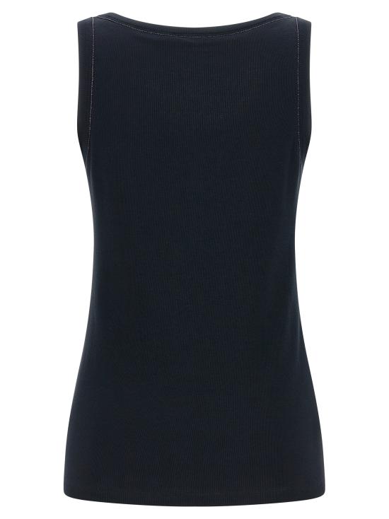 26SS 파비아나 필리피 민소매 티셔츠 JED266F602L8965146 Blue - FABIANA FILIPPI