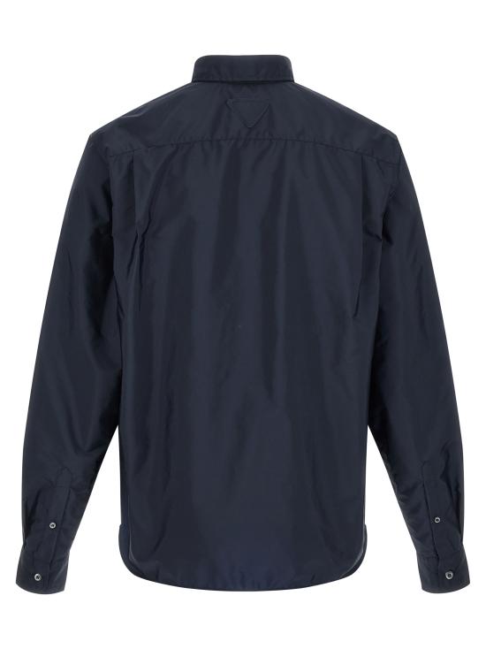 26SS 프라다 긴팔 셔츠 SC834SOOO1WQ9F0ABM Blue - PRADA