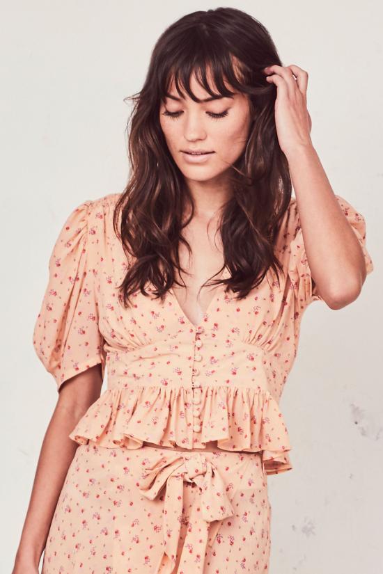  러브쉐이크팬시 블라우스 러브 쉑 팬시 스테프  사르디니아 - LOVESHACKFANCY