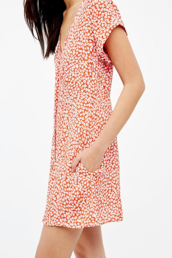  Capulet 숏 원피스 캐퓰릿 메이블 미니 드레스 탠저린 플로럴 - OTHER BRANDS
