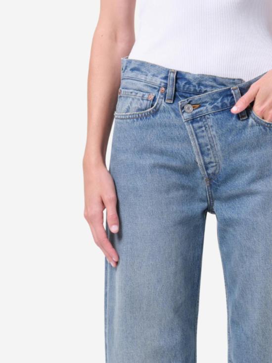  에이골디 데님 팬츠 아골드 아크 크리스 크로스 진 - AGOLDE