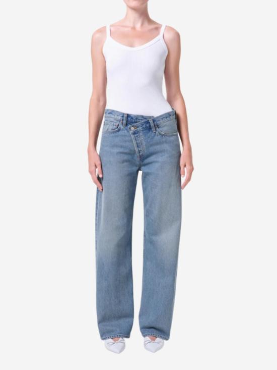  에이골디 데님 팬츠 아골드 아크 크리스 크로스 진 - AGOLDE