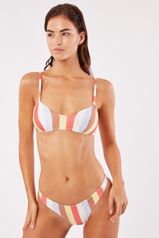  솔리드 앤 스트라이프 비키니 수영복 레이첼 비키니 멀티 스트라이프