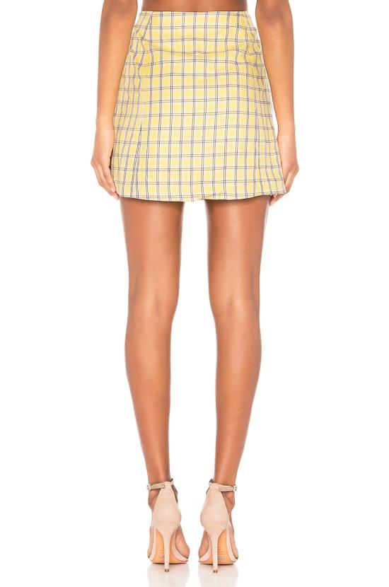  Capulet 숏 스커트 캐퓰릿 로사 미니 스커트 옐로우 플레드 - OTHER BRANDS