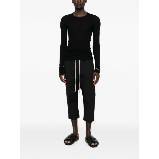 26SS 릭 오웬스 긴팔 티셔츠 RU01F2250 RC 09 BLACK - RICK OWENS