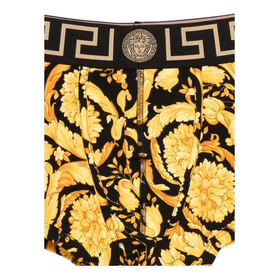 26SS 베르사체 팬티 1A11188 100957 5B010 YELLOW BLACK - VERSACE