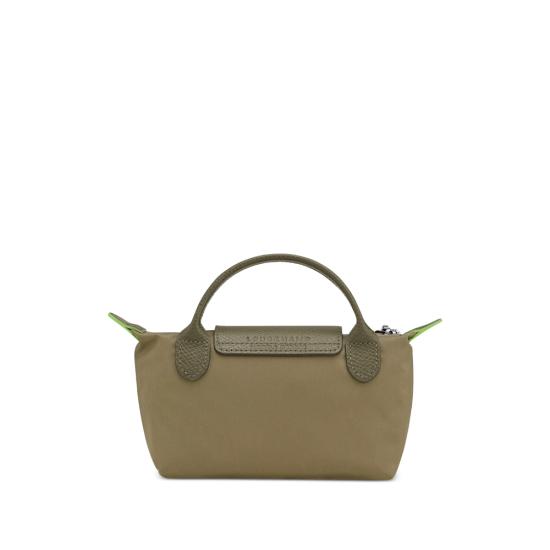 26SS 롱샴 르 플리아쥬 핸들 파우치 34175919 M04 GREEN - LONGCHAMP