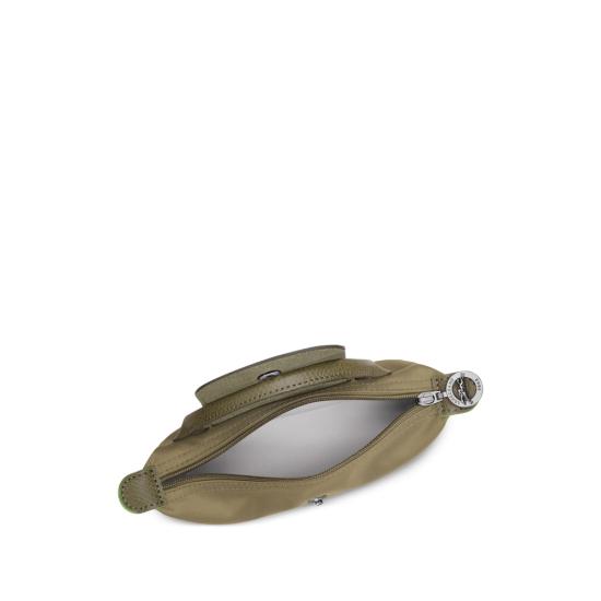 26SS 롱샴 르 플리아쥬 핸들 파우치 34175919 M04 GREEN - LONGCHAMP