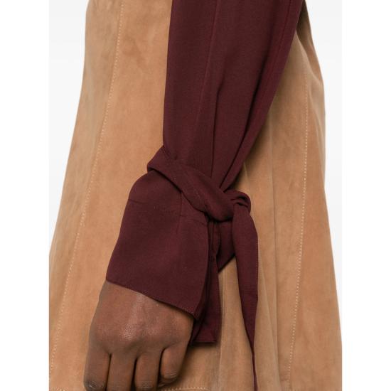 26SS 더프랭키샵 셔츠 VERLIN SHEER BURGU RED - THE FRANKIE SHOP