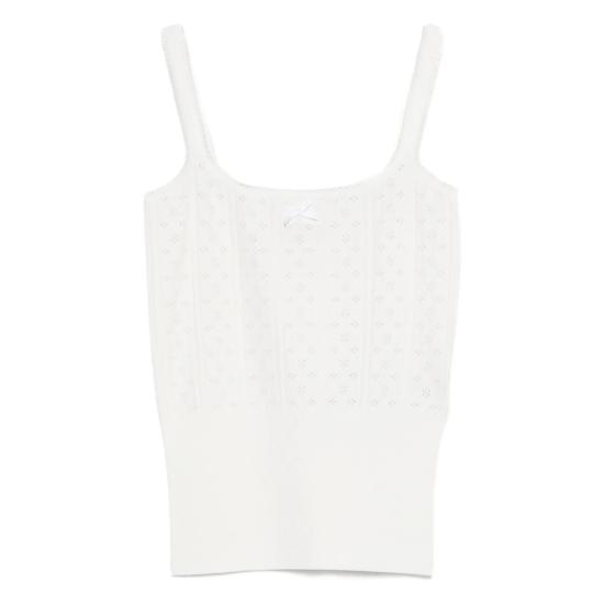 26SS JW앤더슨 민소매 티셔츠 KW1469 YN0309 002 WHITE