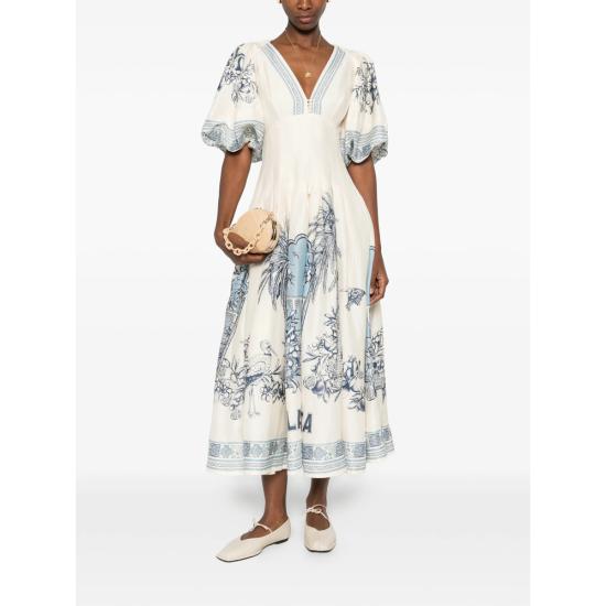 26SS 알레메 미디 원피스 6095D CREAM NEUTRALS BLUE - ALEMAIS