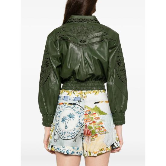 26SS 팜 리오 가죽 자켓 346181 L0013 GREEN - FARM RIO