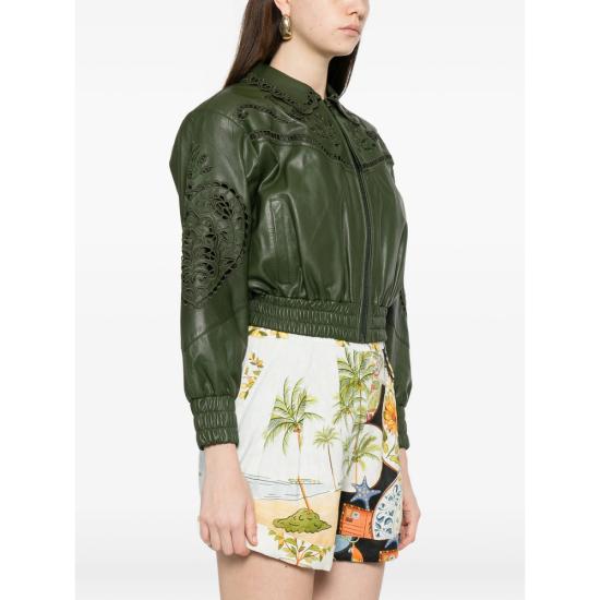 26SS 팜 리오 가죽 자켓 346181 L0013 GREEN - FARM RIO