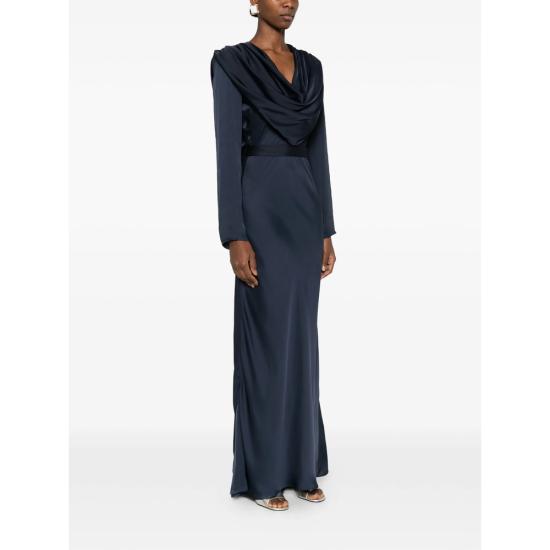 26SS 로테이트 롱 원피스 1154392318 SATIN MAXI 2318 BLUE - ROTATE