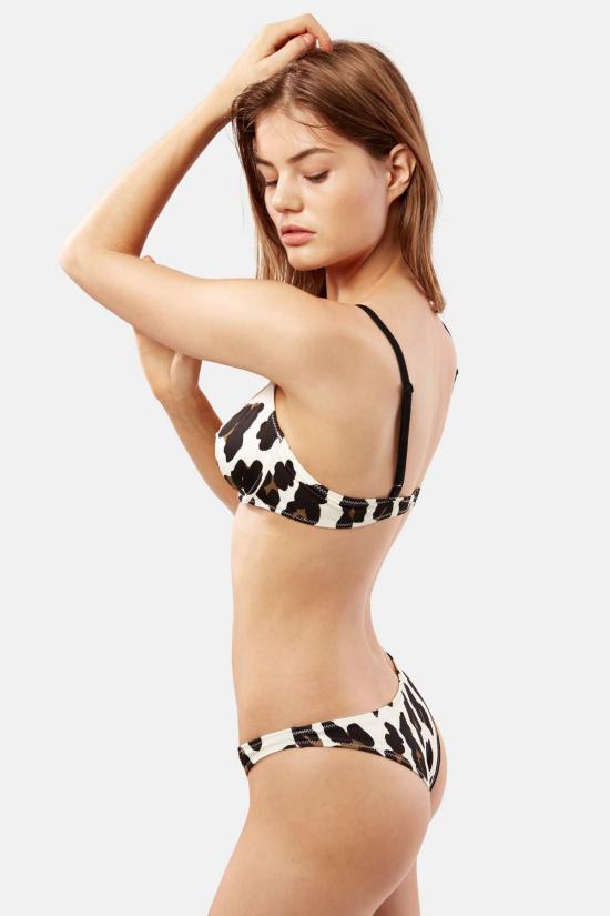  솔리드 앤 스트라이프 비키니 수영복 에바 비키니 빅 레오파드 - SOLID AND STRIPED