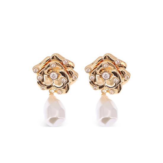 26SS 셀프 포트레이트 이어링 RS26 614E GD GOLD GOLD WHITE