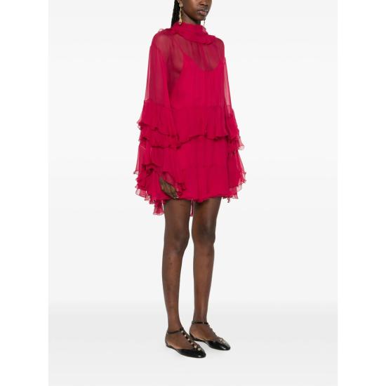 26SS 끌로에 미디 원피스 26SRO52001 6AZ PINK - CHLOE