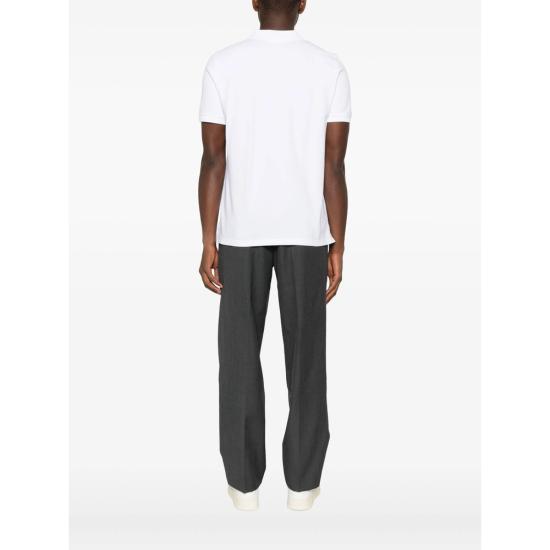 26SS 메종키츠네 폭스 헤드 레귤러 폴로 티셔츠 PM00209KP0002 WHITE - MAISON KITSUNE