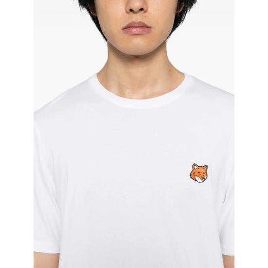 26SS 메종키츠네 폭스 헤드 레귤러 티셔츠 PM00107KJ7026 WHITE - MAISON KITSUNE
