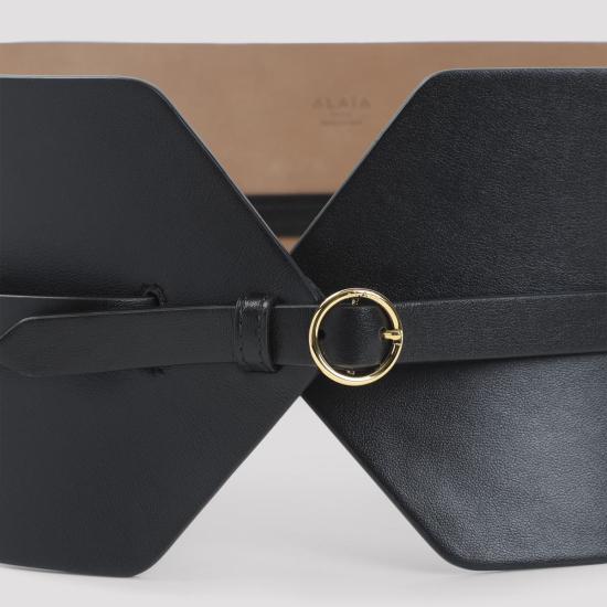 26SS 알라이아 레귤러 벨트 AA1C331GCA332 999 Black - ALAIA