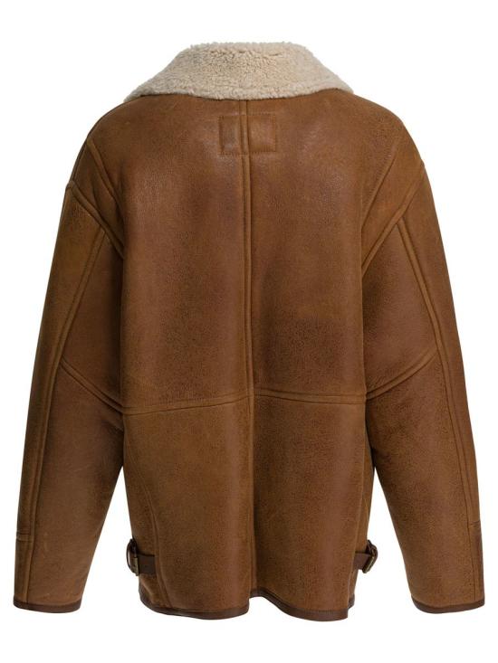 25FW 이자벨마랑 무스탕 25HMA0181FCC3A03I50CO BROWN - ISABEL MARANT