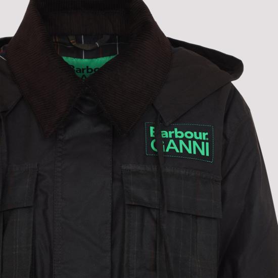 26SS 바버 X 가니 패딩 LWX1523 71 BROWN - BARBOUR X GANNI