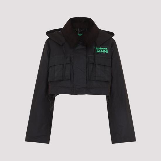 26SS 바버 X 가니 패딩 LWX1523 71 BROWN - BARBOUR X GANNI