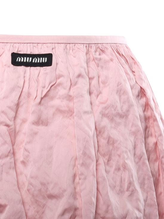 25FW 미우미우 롱 스커트 MG2425 1FL6F0442 Petal - MIU MIU