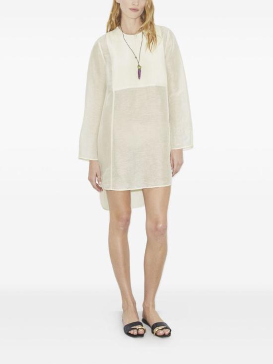 26SS 토리버치 미디 원피스 176549 106 Ivory - TORY BURCH