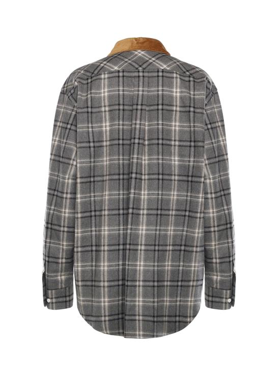 25FW 미우미우 블라우스 MK2010 1807F0480 SLATE - MIU MIU