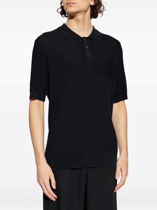 26SS 골든구스 폴로 티셔츠 GMP01412P002400 90100 Black - GOLDEN GOOSE