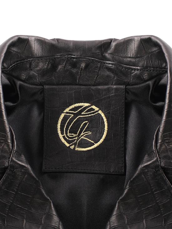 26SS 줄리아노 갈리아노 가죽 자켓 PUSH IT CROCNERO Black - GIULIANO GALIANO