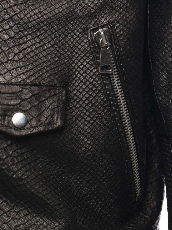 26SS 줄리아노 갈리아노 가죽 자켓 PUSH IT PYTHONNERO Black - GIULIANO GALIANO