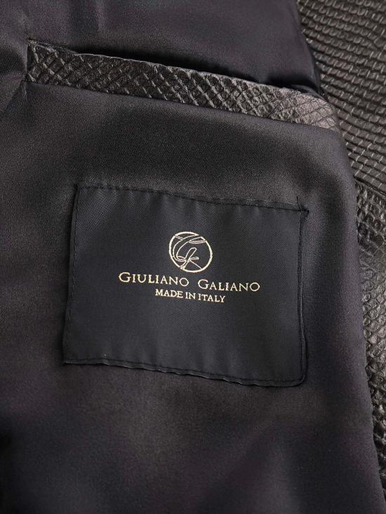 26SS 줄리아노 갈리아노 가죽 자켓 PUSH IT PYTHONNERO Black - GIULIANO GALIANO