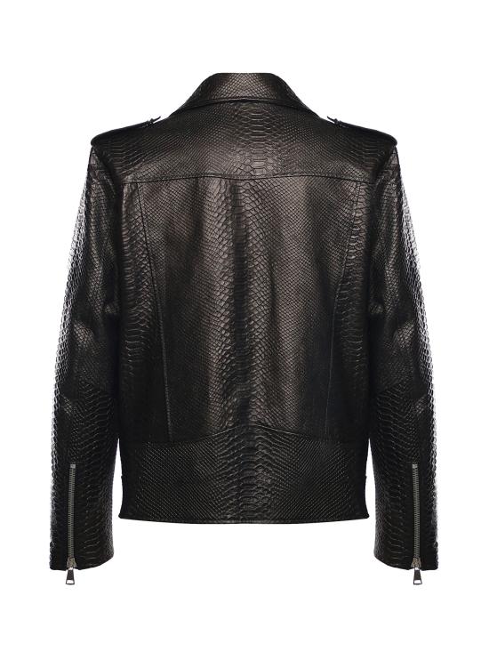26SS 줄리아노 갈리아노 가죽 자켓 PUSH IT PYTHONNERO Black - GIULIANO GALIANO