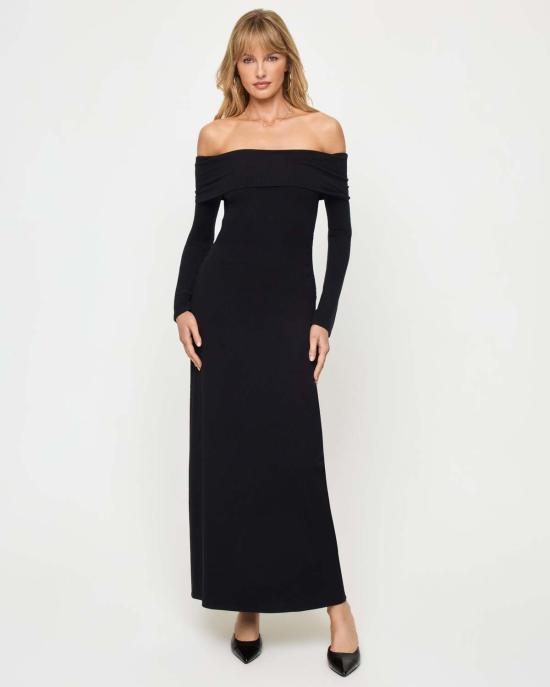  엘스페이스 롱 원피스 CARDR26 BLACK