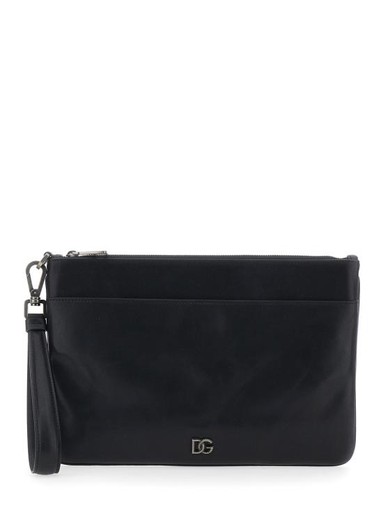 26SS 돌체앤가바나 레더 토일레트리 클러치 BP3294AU99480999 Black