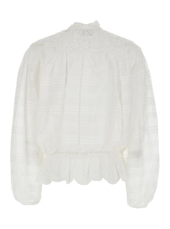 26SS 이자벨마랑에뚜왈 블라우스 HT0767FAD1J05E20WH White - ISABEL MARANT ETOILE