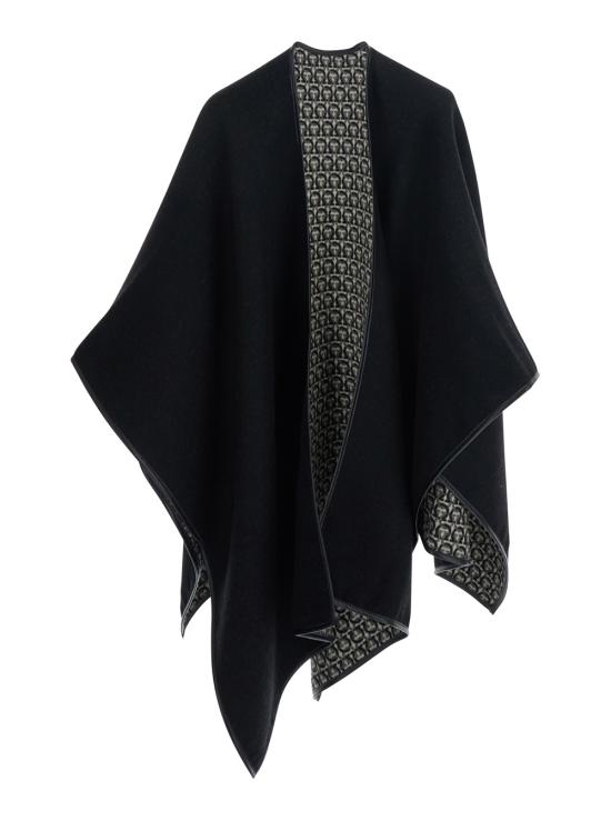 26SS 살바토레 페라가모 케이프 3279840724428 Black - SALVATORE FERRAGAMO