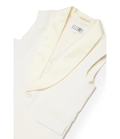 26SS [키즈] MM6 메종마르지엘라 자켓 M60933 MM07G M6103 Cream - MM6 MAISON MARGIELA