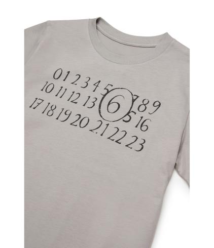 26SS [키즈] MM6 메종마르지엘라 티셔츠 M61020 MM02Y M6907 Grey - MM6 MAISON MARGIELA