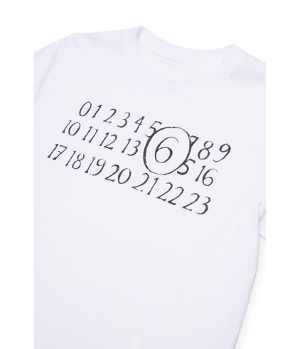 26SS [키즈] MM6 메종마르지엘라 티셔츠 M61020 MM02Y M6100 White - MM6 MAISON MARGIELA