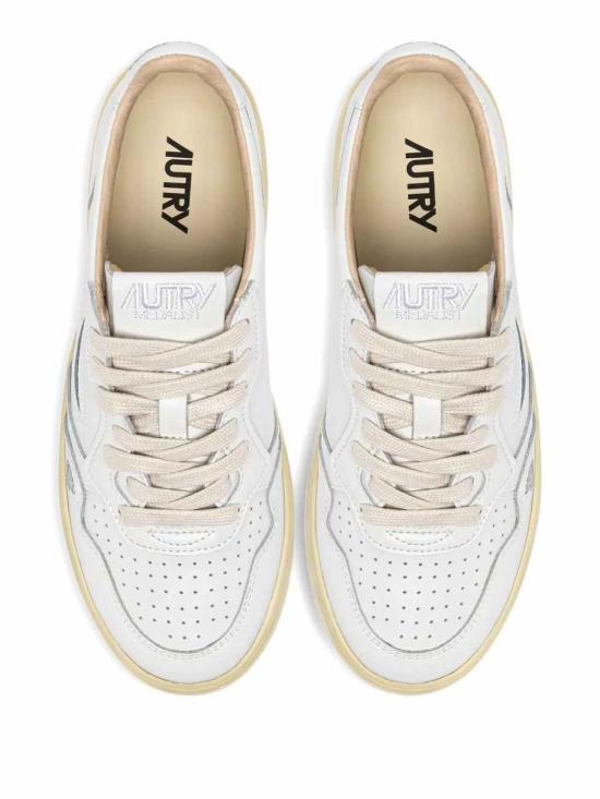 26SS 오트리 메달리스트 로우 스니커즈 AULWHP02 LEA SHELL WHT SILV HP02 - AUTRY
