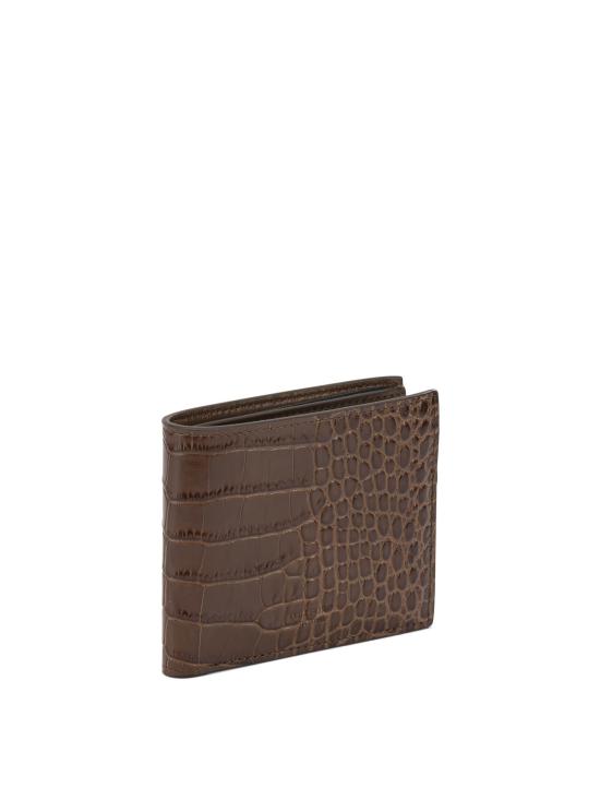 26SS 톰포드 크로커다일 프린트 레더 반지갑 Y0410LCL439SEBN Brown - TOMFORD