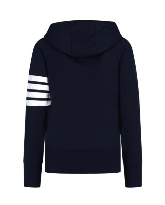 25SS 톰브라운 클래식 루프백 4바 풀 지퍼 후디 MJT022H00535461 Blue - THOM BROWNE