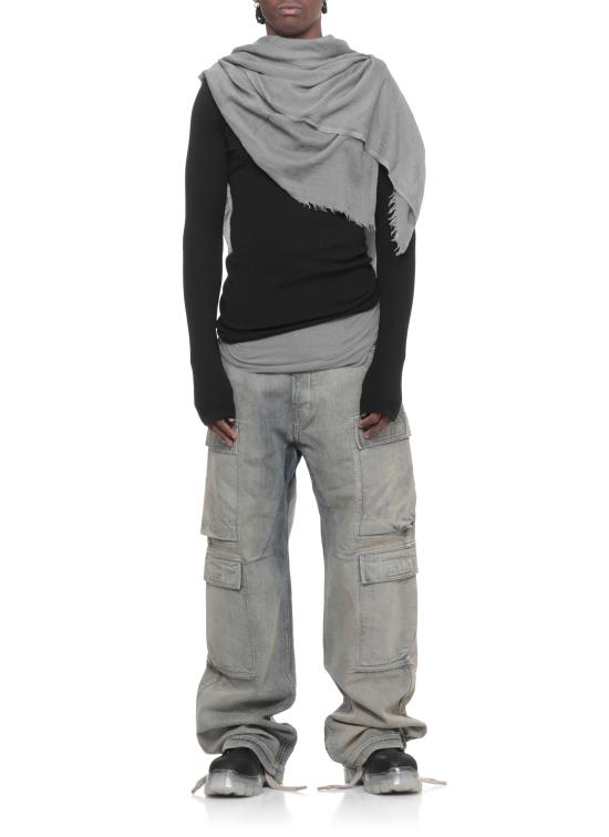 25FW 릭 오웬스 머플러/스카프 RU02E1462 SCAR06 Green - RICK OWENS